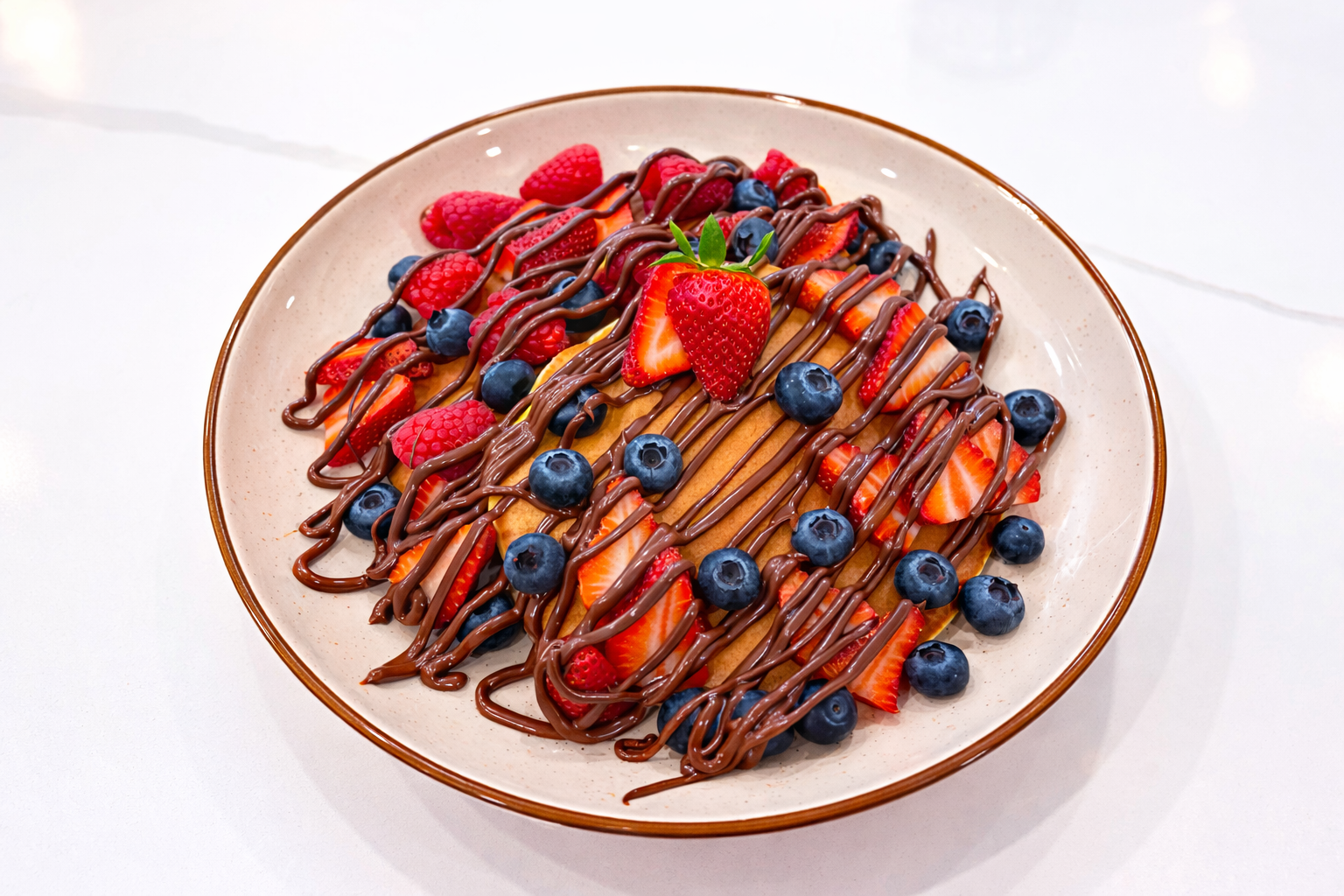 Berries & Nutella Pancakes