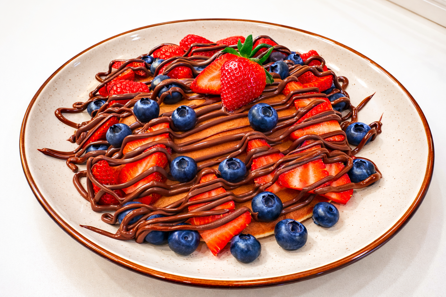 Berries & Nutella Pancakes