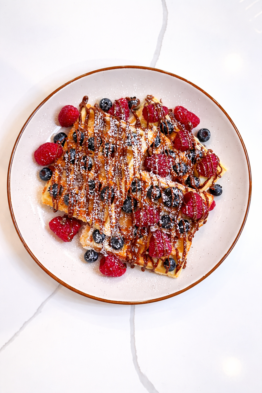 Berries & Nutella Waffles
