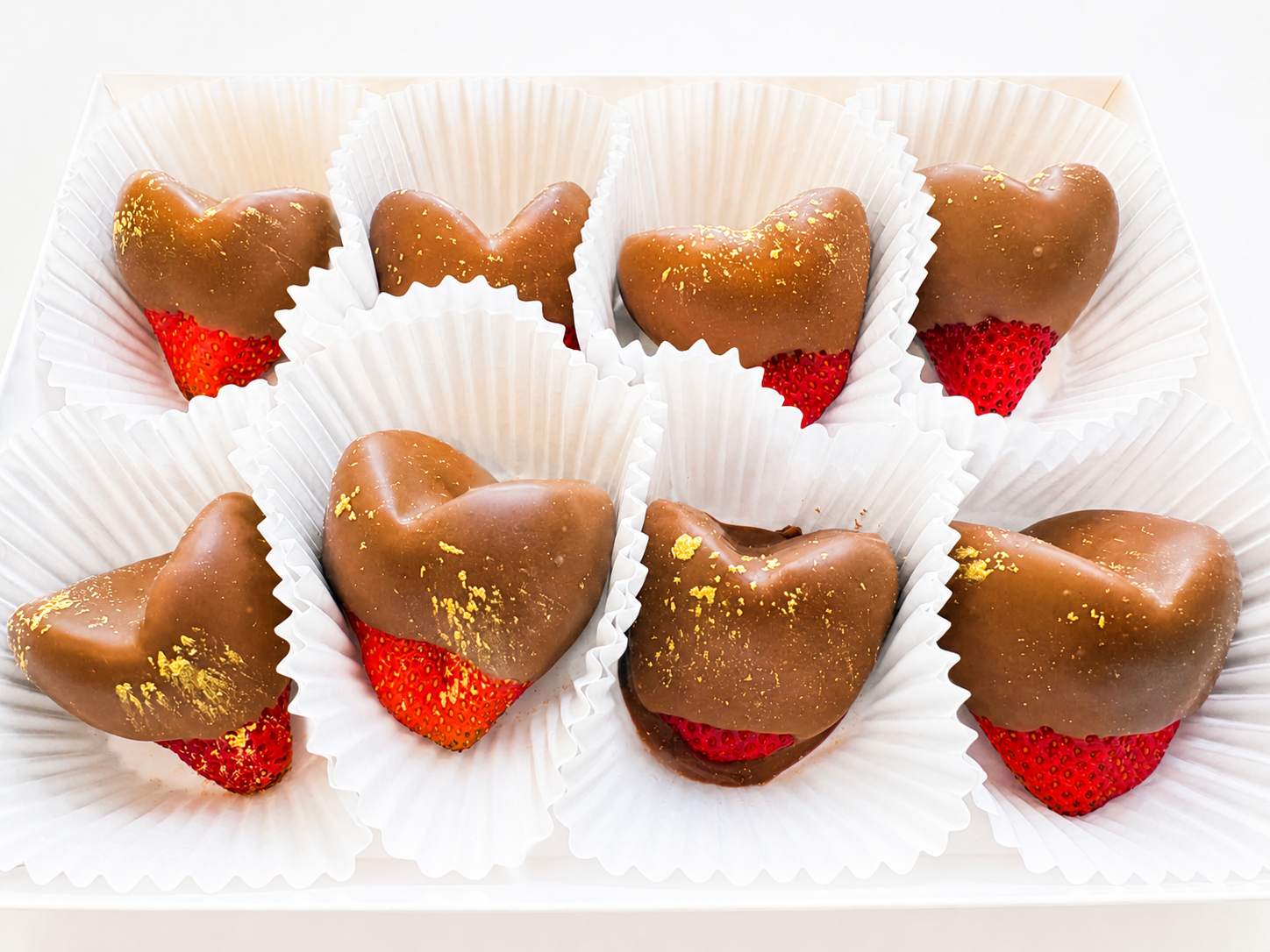 Strawberry Hearts Chocolate Covered